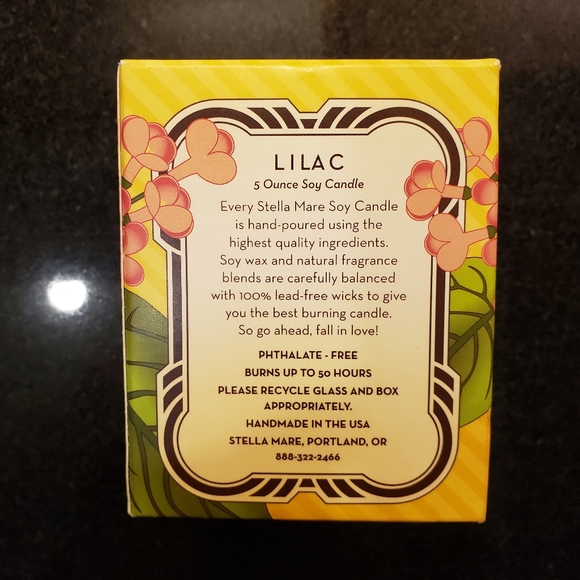 Stella Mare Lilac Soy Candle New in Box - Picture 3 of 12